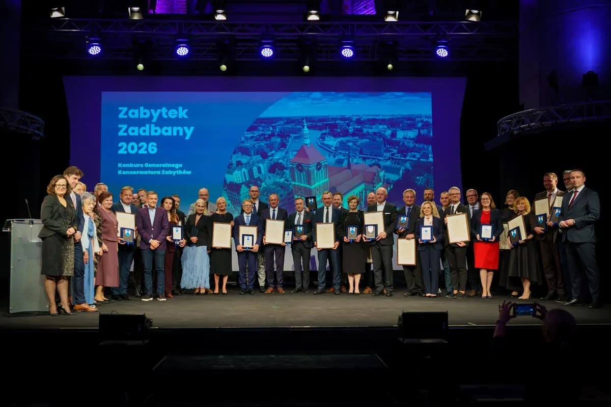 Laureaci na scenie gali „Zabytek Zadbany 2026”